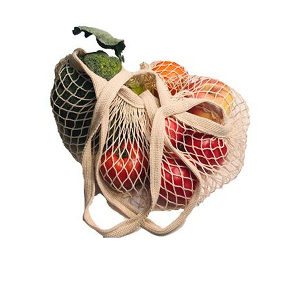 Mesh Boodschappentas Herbruikbare String Fruit Opslag Handtas Bakken Vrouwen Winkelen Mesh Netto Geweven Zak Winkel Kruidenier Draagtas