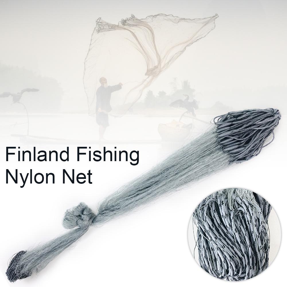 Fiskenet 3-lags multifilament 1.8 mx 30m stærke hesteline finske net højstyrke nylonline fiske sticky net: Default Title