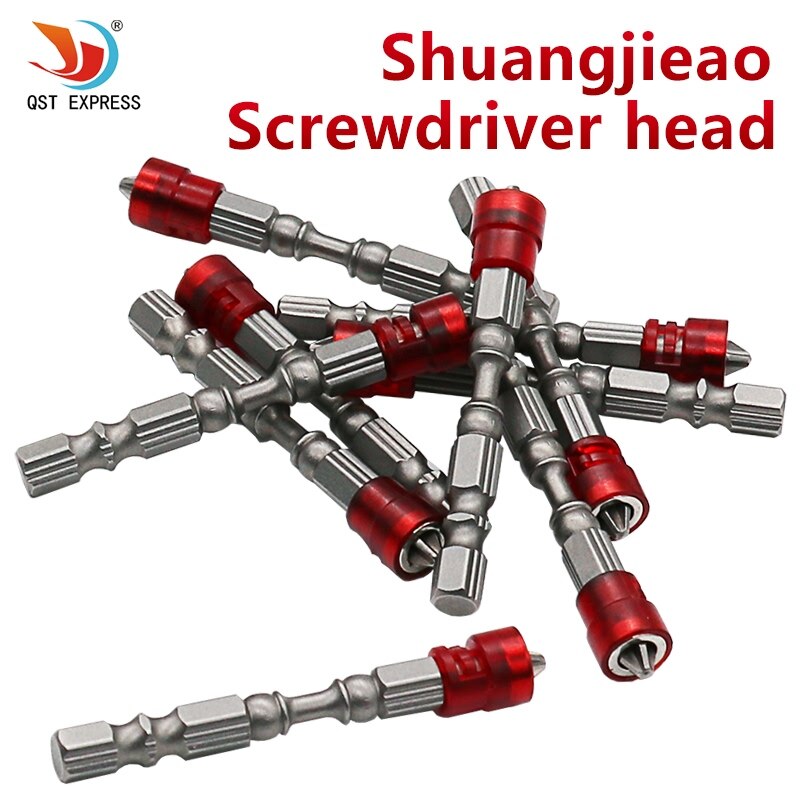10pc 65mm Magnetic Screwdriver Bit Plasterboard Drywall Screwdriver Bits Ph2 Screw Driver Bit 1/4" Hex Shank Depth Stop