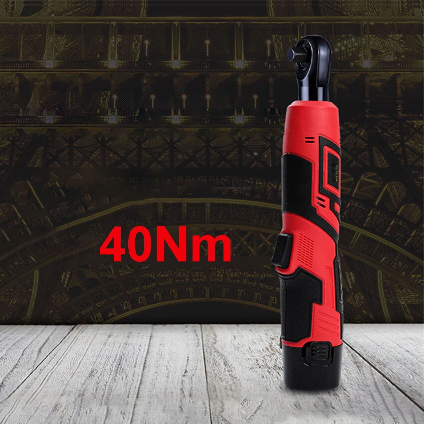 40Nm Torque Rechargeable wrench Electric Wrench Cordless Ratchet Wrench Right Angle Drill Screwdriver Rechargeable Spanner 220V