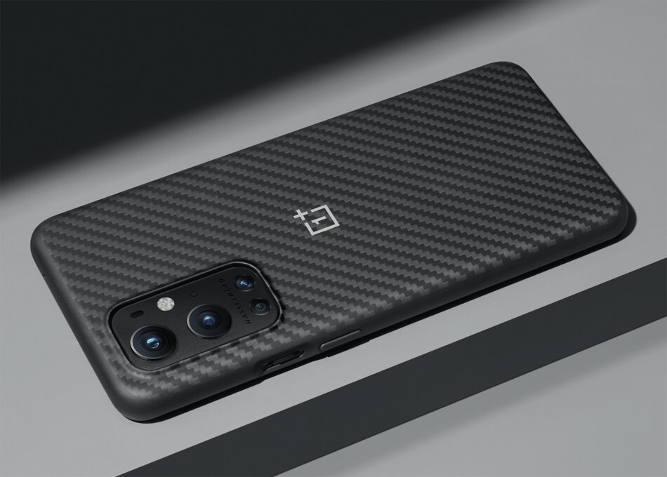 100% Originele Oneplus 9 Pro Echt Mechanische Warrior Unieke Zandsteen Karbon Case Cover Ultra Slim Hard Shell