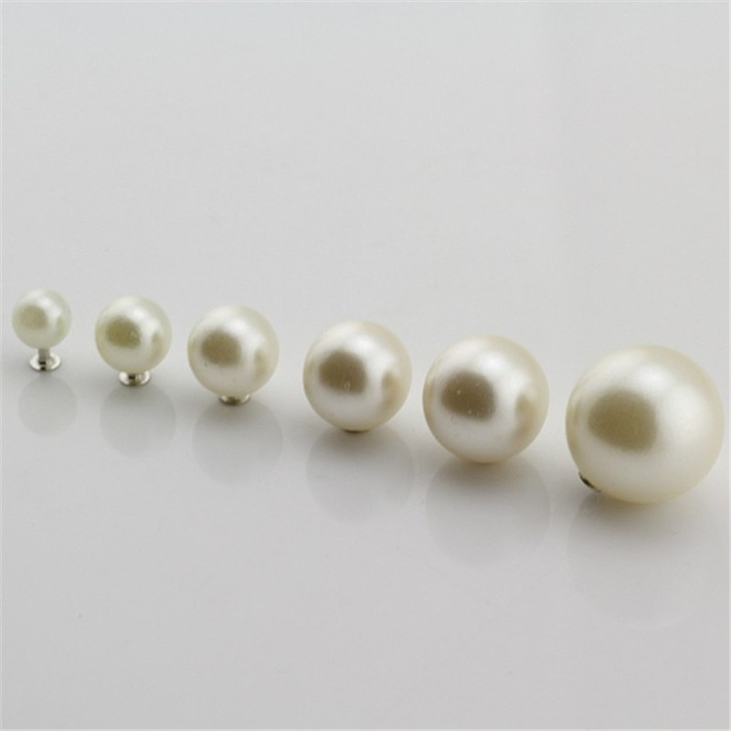 100pc/ sæt dekorative perler hånd-tryk diy nitter cap hat overdel tøj brude slør sweater frakke dekoration beklædningsgenstand perler perle