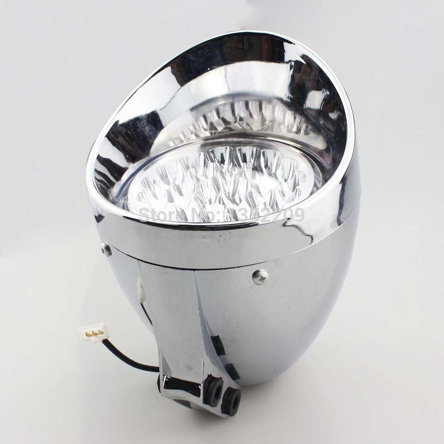 7 "Chrome LED Motorfiets Accessoires Retro Bullet Koplamp Voor Harley Davidson Cafe Racer Bobber Choppers Motor Koplamp