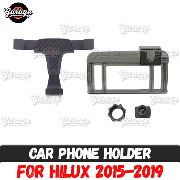 Auto Telefoon Houder Case Voor Toyota Hilux Aluminium 1 Set Decoratie Auto Styling Accessoires Interieur Telefoon