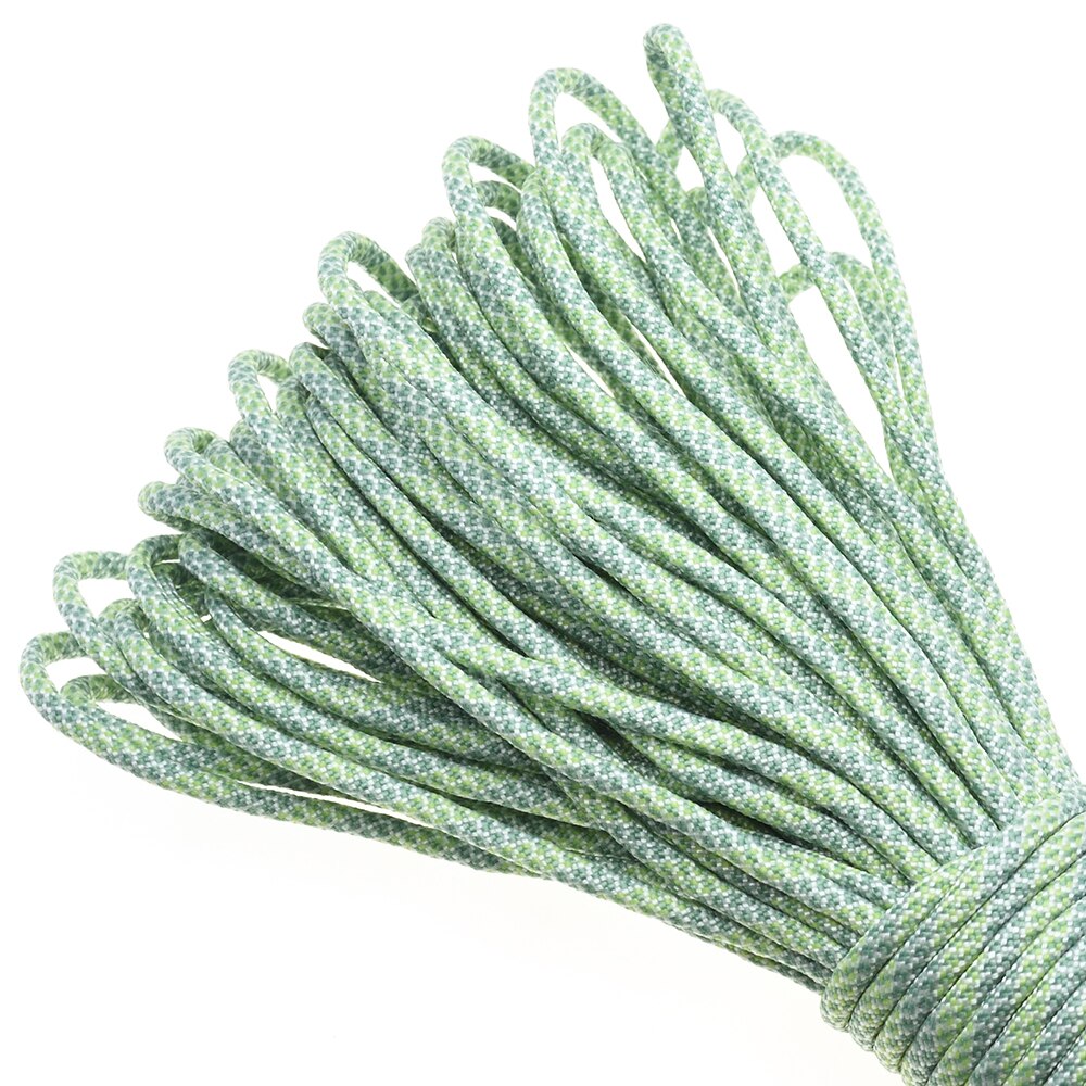 1 Stück 100ft 550 Paracord Fallschirm schnur Schlüsselband Mil spez Typ III 7 Strang Kern zum Klettern Camping Schnallen Armbinde: transparent