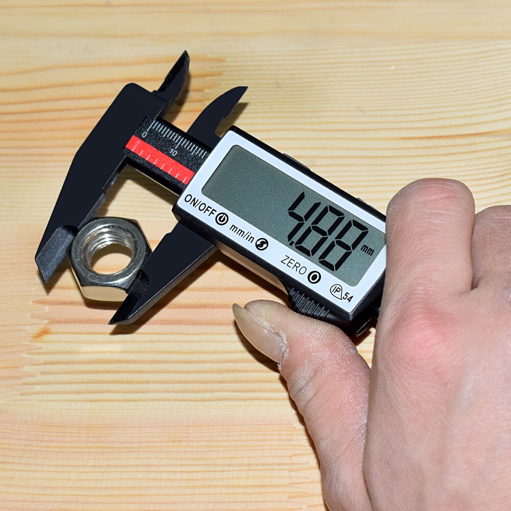 NEWACALOX Digital Caliper 6 Inch Carbon Fiber Calipers Measuring Tool Inch/Metric Conversion for Accuracy Measuremet
