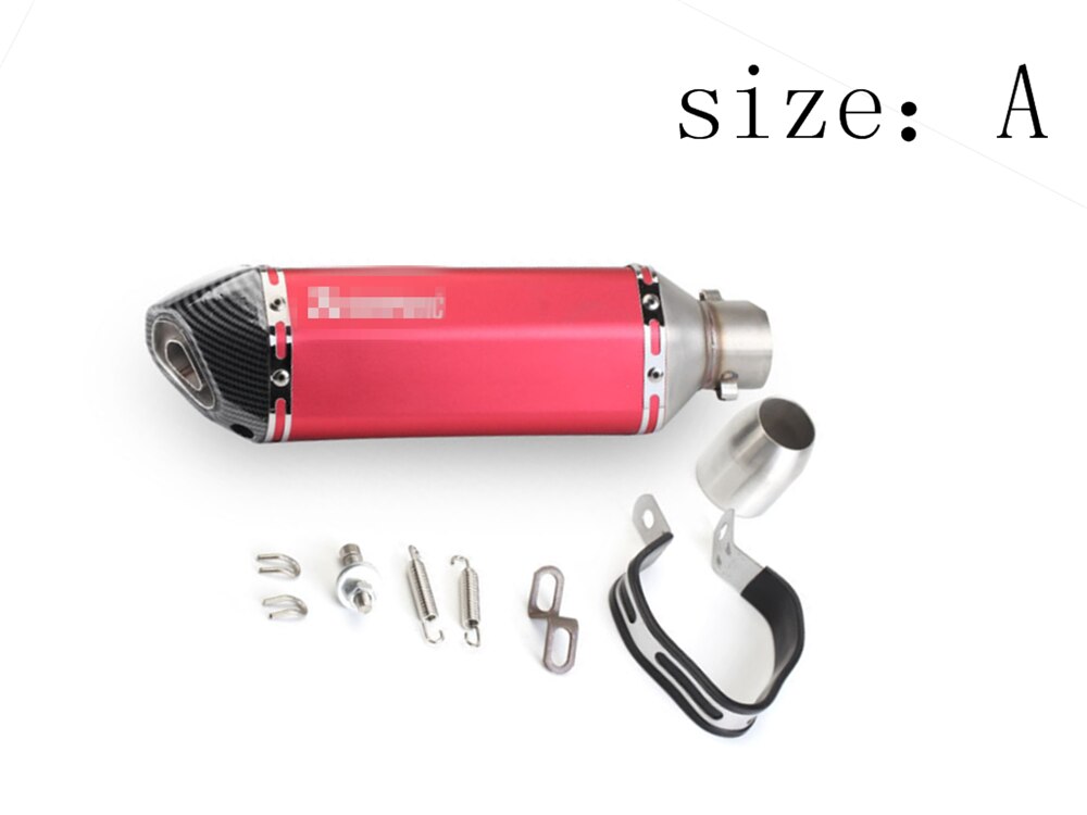 motorcycle modification exhaust pipe modified muffler Motocross for KTM LC4 Supermoto 990 AdventuRe 990 SMC SMCR EnduRo R MC-R: Size A red
