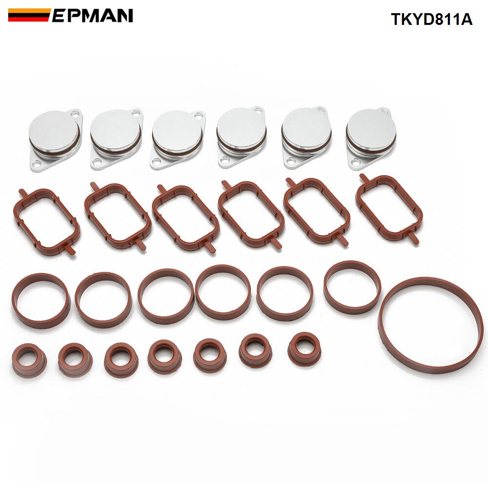 EPMAN 6 x 33MM Diesel Swirl Blanks Flaps Repair Delete Kit Removal Repair Kit For BMW M57 530D 330D 335D TKYD811A: Default Title