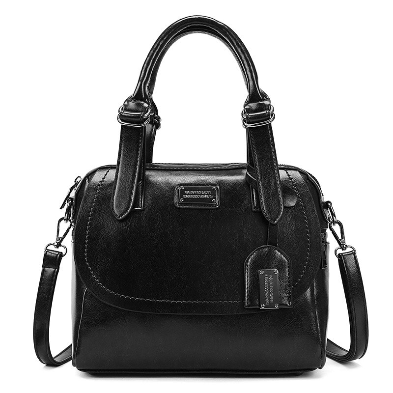 Brown Women Handbag Shoulder Bags for women Messenger Bag sac main femme ladies hand bags tote: Black