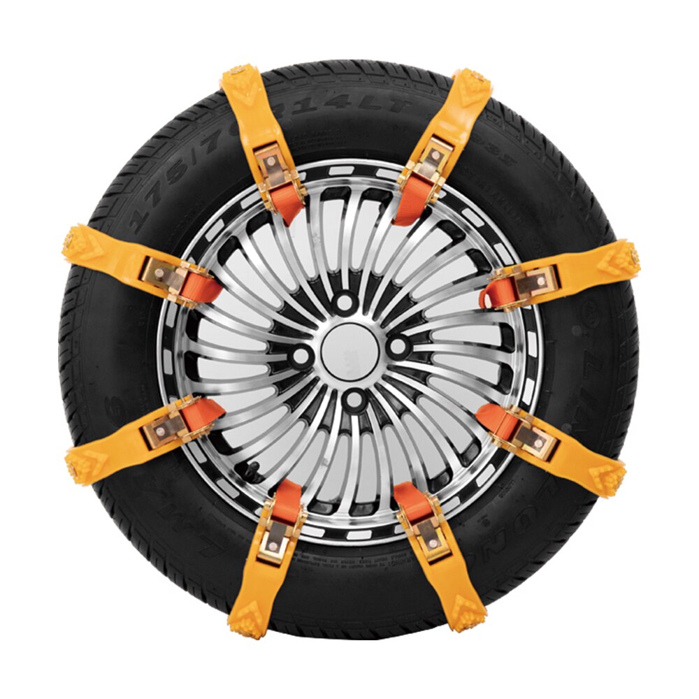 10pc Snow Chain SUV Universal Mud Snow Tire Chain Emergency Relief Ice Breaking Thick TPU Not Hurt Tires Snow Chains for Cars