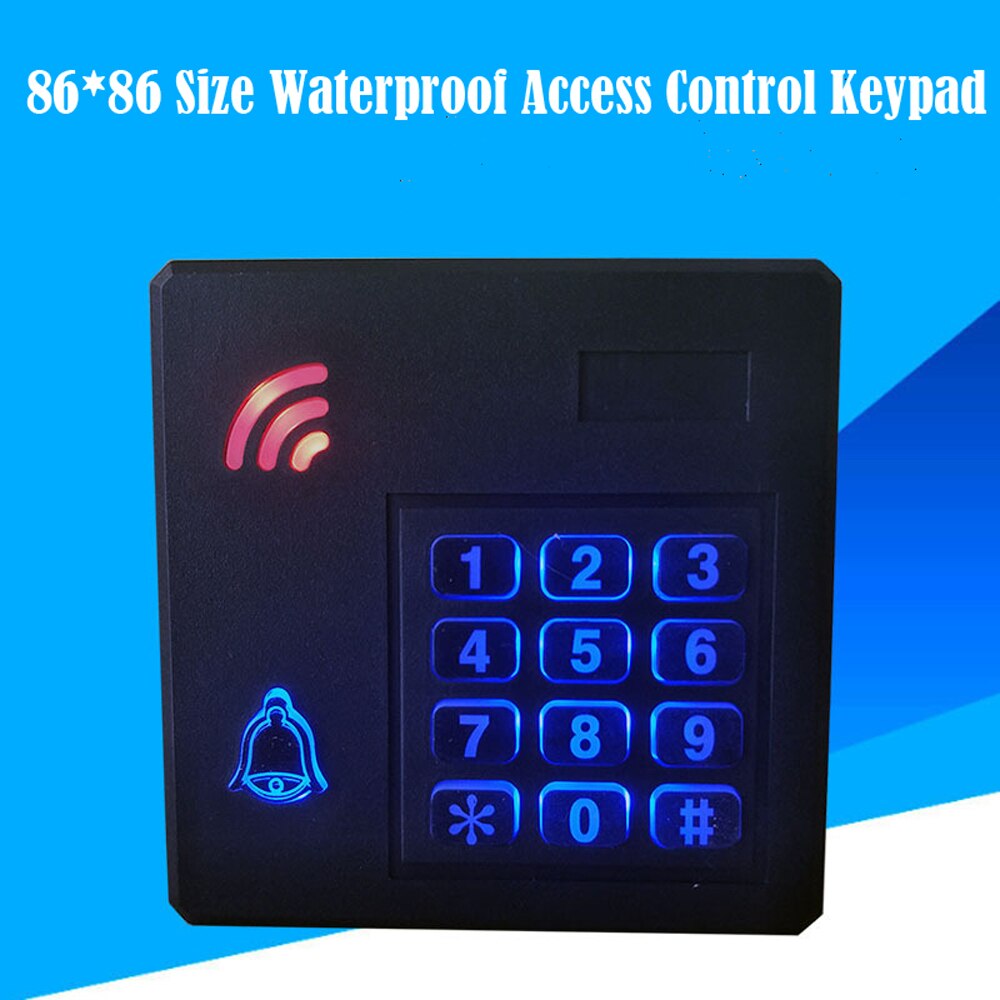 IP67 Waterproof RFID 125Khz/13.56Mhz RFID Reader 2000 User Proximity Entry Door Lock Entry Access Control Keypad Wiegand Input