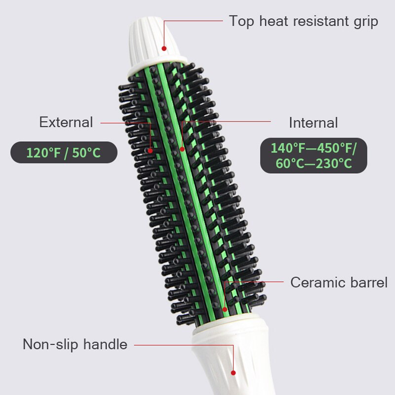 Honglin föhn borstel 2 in 1 stijltang krultang kam elektrische föhn met kam haarborstel roller styler