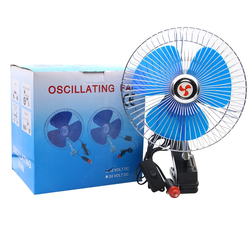 8-zoll Gürtel Clip Auto Elektrischen Ventilator Auto Montiert Tragbare 12 V/24 V Elektrische Fan Haar Trockner Auto Lkw Anwendbar