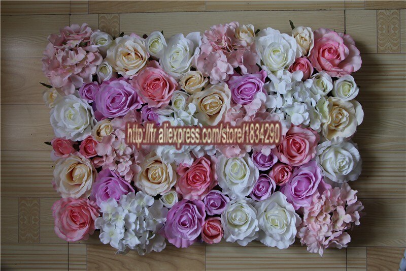 DIY kunstzijde Rose bloem hoofd maken bruiloft achtergrond decoratie bloem muur met bloem 50 stks/partij 10cm TONGFENG