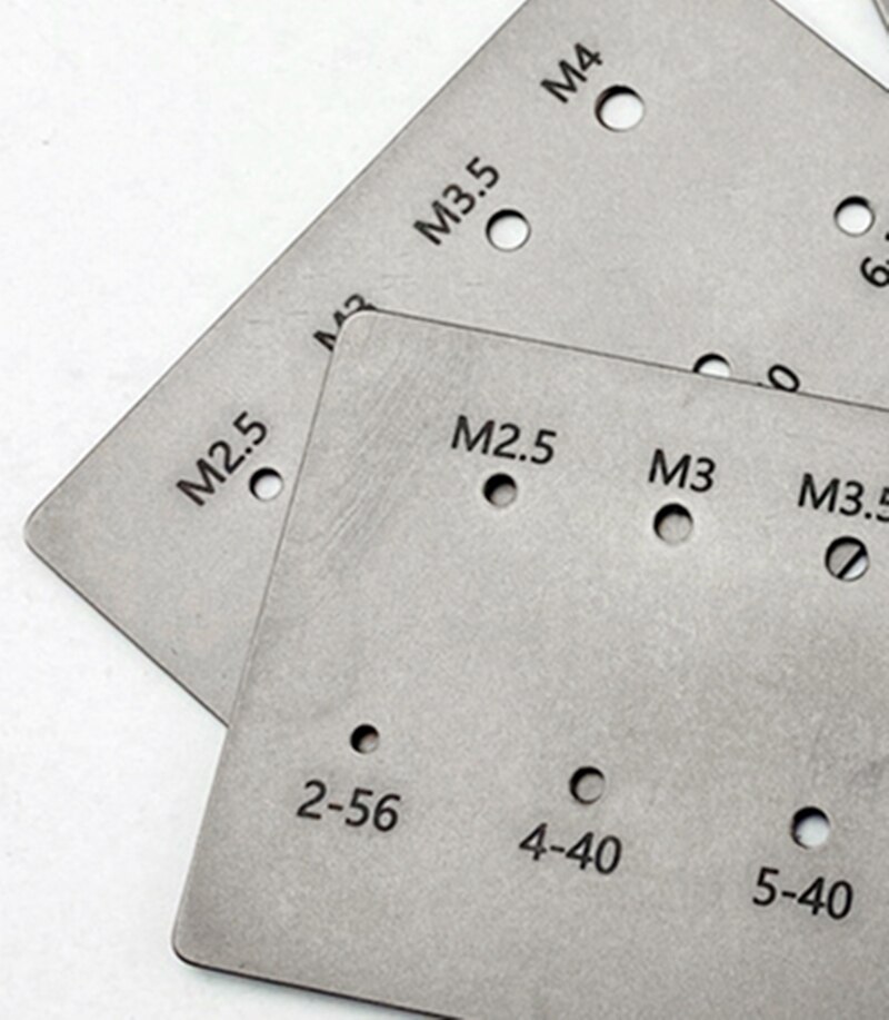 1PC High Precision Alloy Screw Thread Caliper Card Gauge Titanium Alloy DIY Screw Bolt Measuring Tool