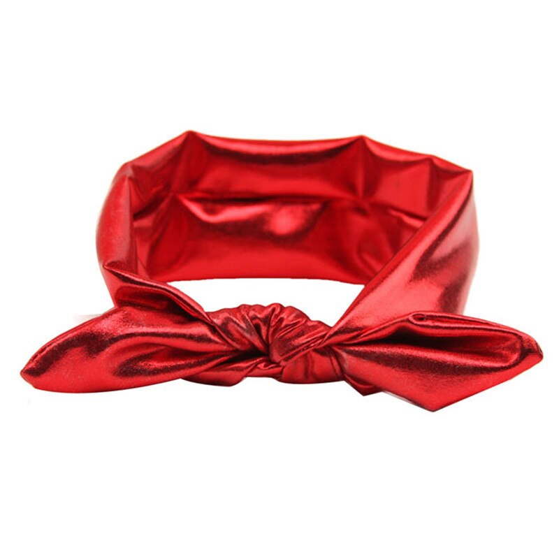 Pasgeboren Baby Meisjes Hoofdband Mode Konijn Haar Band Elasticiteit Wassen Goud Rood Baby Hoofd Slijtage Baby Meisje Haar Accessoires: Rood