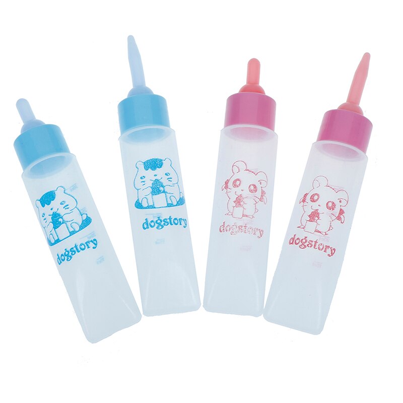 1Pcs Pet Melk Fles 30Ml Siliconen Tepel Kleine Dier Voeden Hamster Kat Honden Puppy