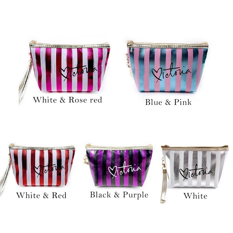 Bolso de almacenamiento de cosméticos de cuero PU para mujer, bolsa de maquillaje de PVC, bolsa de aseo, estuche organizador de viaje,