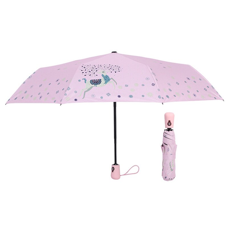 Kocotree Big Strong For Two People Fully Automatic Anti-UV Rain Sunshine Windproof Umbrellas For Women Ladies Giraffe