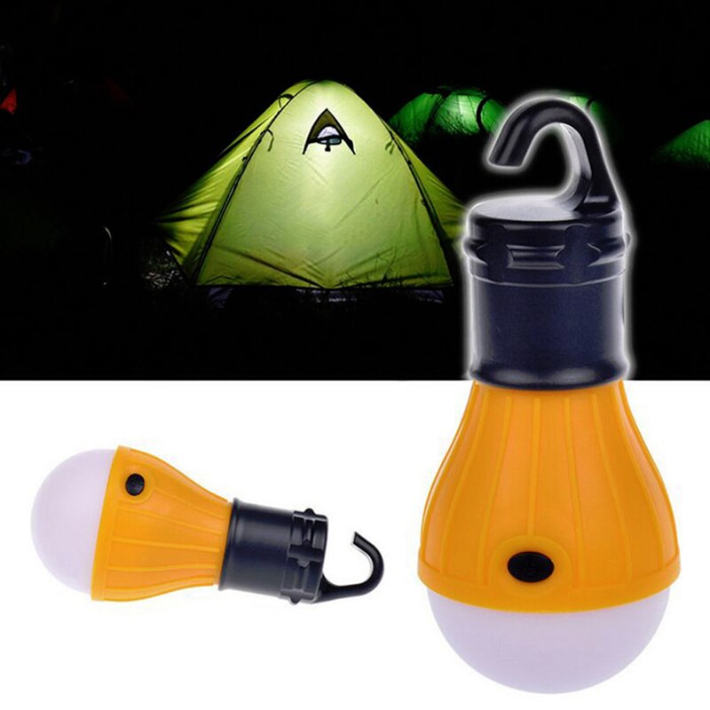 1pc campinglampor led-lampa batteridriven tältlampa krok tältlampa 5 färger hänglampa bärbar lykta