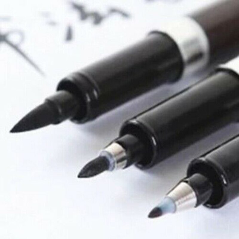 3 stk / sæt kalligrafi børste pen sæt store / mellemstore / små nibs kalligrafi praksis for kalligrafi signatur nomineringer