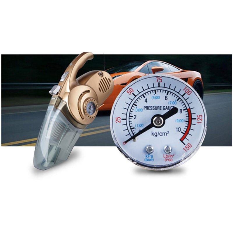 GSPSCN Portable Handheld 150 PSI Car Auto Inflatable pump Air Compressor with 120W LED Light Wet and Dry Dual Use Vacuum Cleaner
