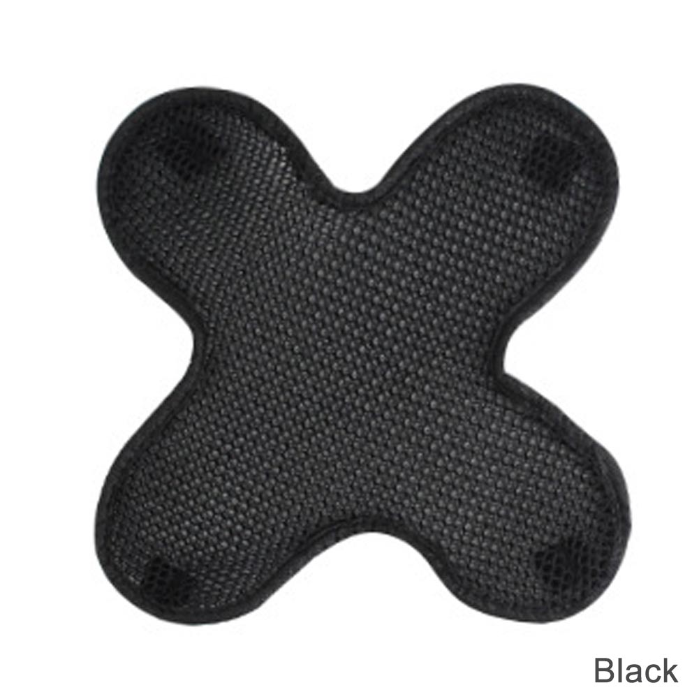 4 Colors Motorcycle Vehicle Helmet Padding Motorcycle Safety Protection Hat Cap Inner 3D Air Mesh Microfiber Helmet Cooling Pad: black