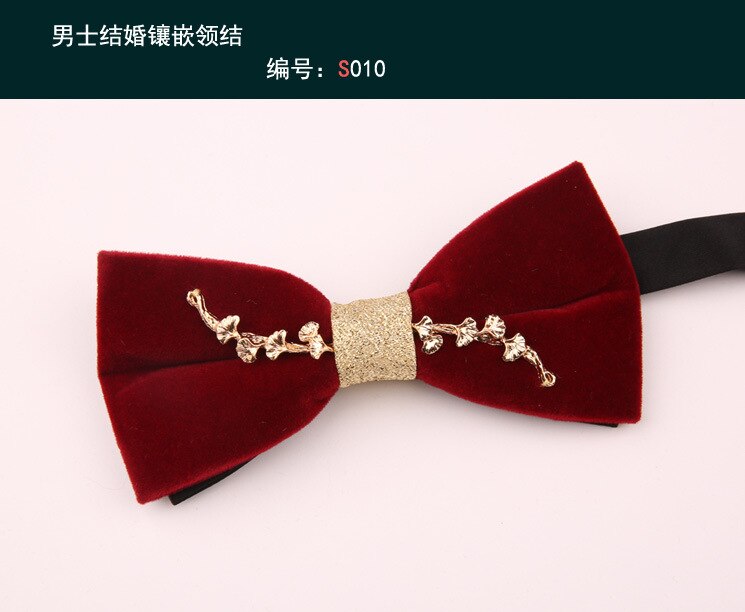 Linbaiway Luxe Banket Strikjes Voor Heren Shirt Rode Strikjes Formele Kleding Business Bowtie Man Strik Tuxedo Gravata Borboleta: 010