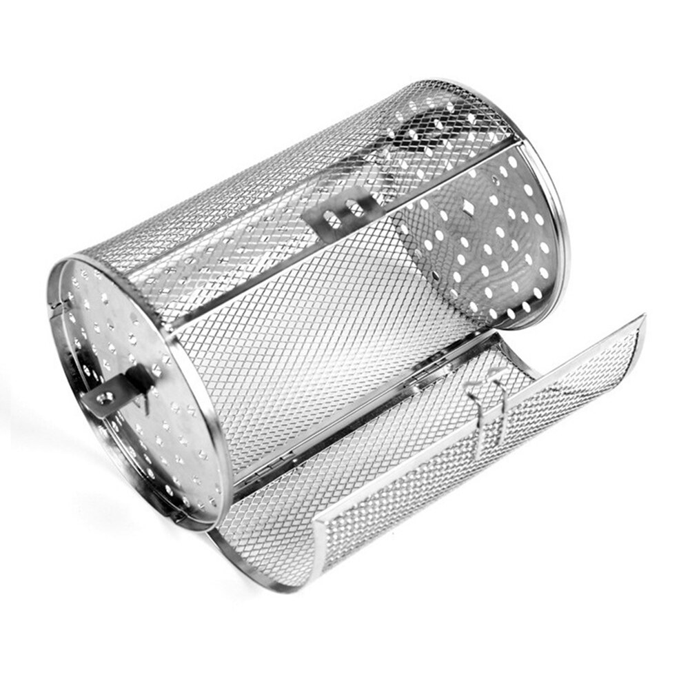 Edelstahl Braten Backofen Rotisserie Grill Korb Korb & BBQ Muttern Bohnen Erdnuss Backformen Rotierenden Ofen Korb Backen Werkzeug