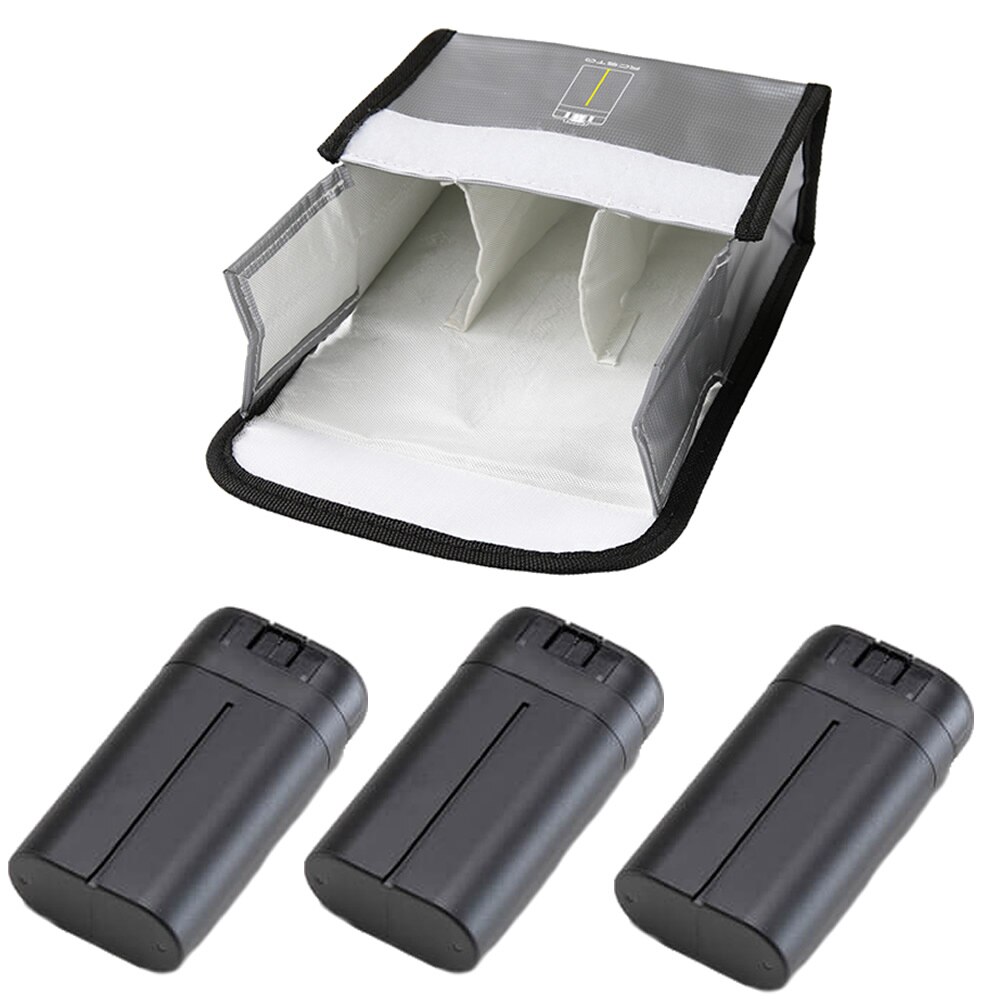 Dji mavic mini -akupakkaus 1/2/3 akkuyksikkö suojaava säilytyspussi lipo-kassi räjähdyssuojattu dji mavic mini: 3 kpl akulle