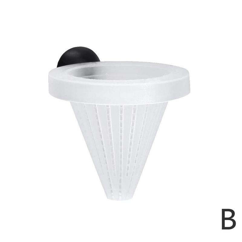 1pc Plastic Tapered Hopper Feeder With Suction Cup Food Funnel Red Feeding Supplies Cone Live Fish Basket Worm Tank For Aqu K7B0
