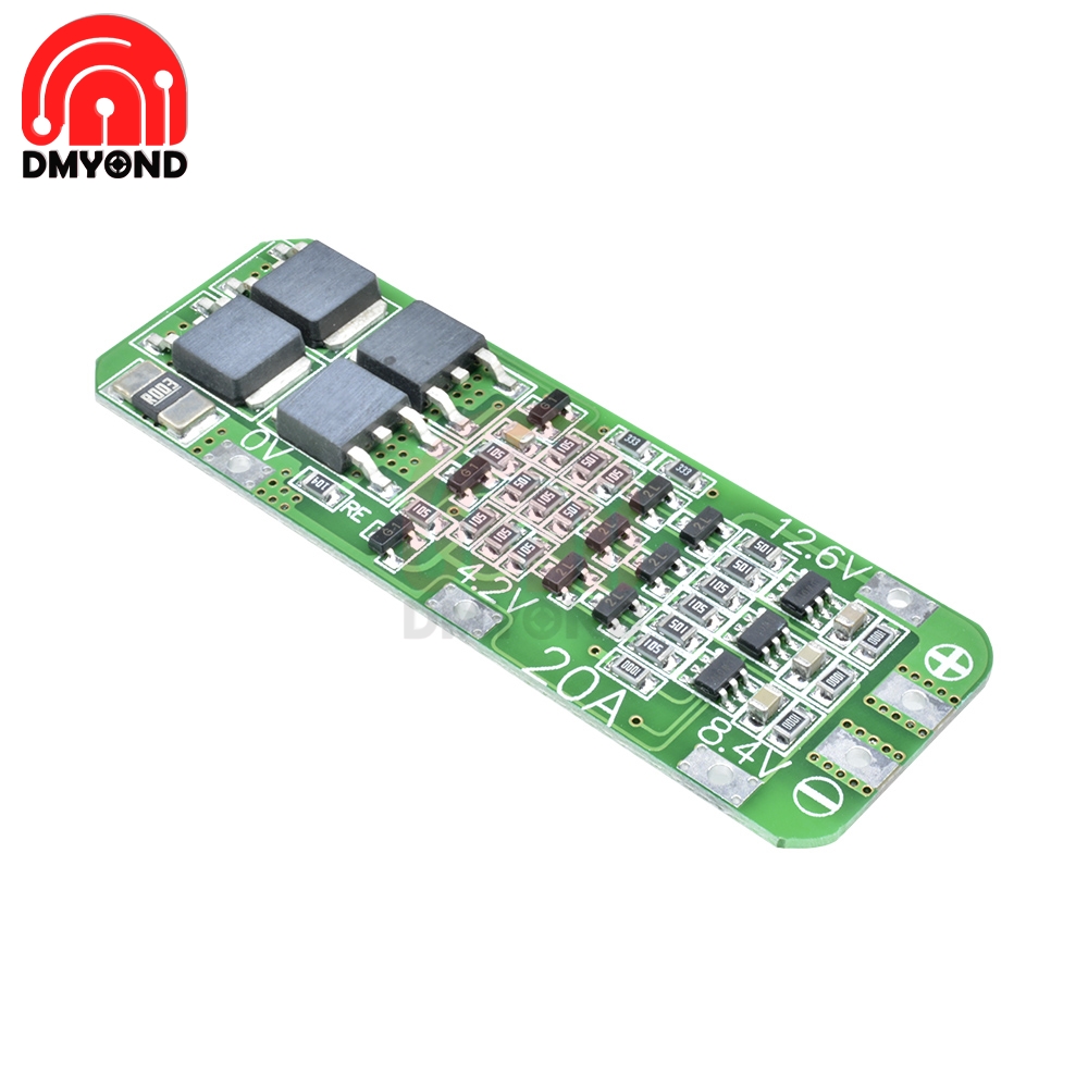 3S 3 Serial 20A Li-ion Lithium Battery 18650 Charger PCB BMS Protection Board For Drill Motor 12.6V Lipo Cell Module 64x20x3.4mm