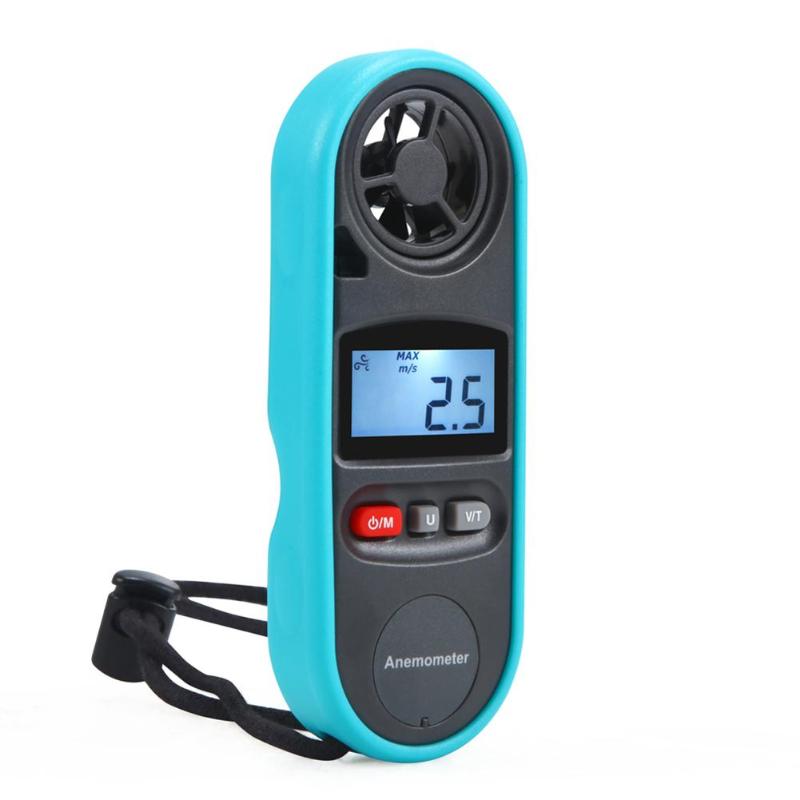 Portable LCD Digital Windmeter Anemometer Thermometer Wind Speed Gauge Meter Rapid Response and Accurate Measurement