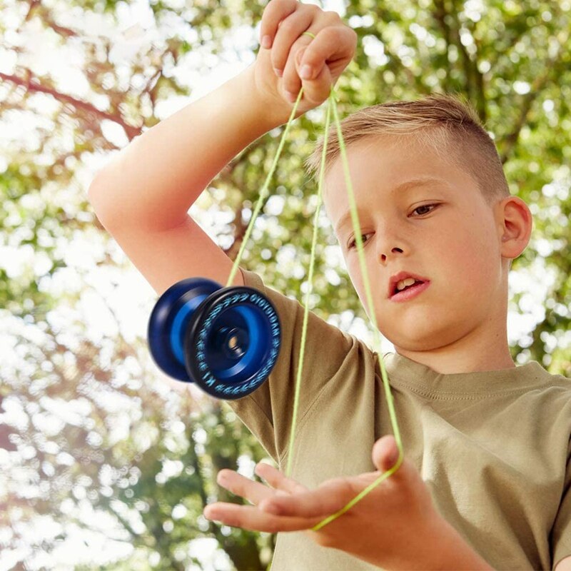 Magicyoyo K1-Plus Professionele Responsieve Yoyo Voor Kinderen, Plastic Yoyo Met Smalle C Lager, yoyo Voor Beginners (Donker Blauw &amp; Groen)