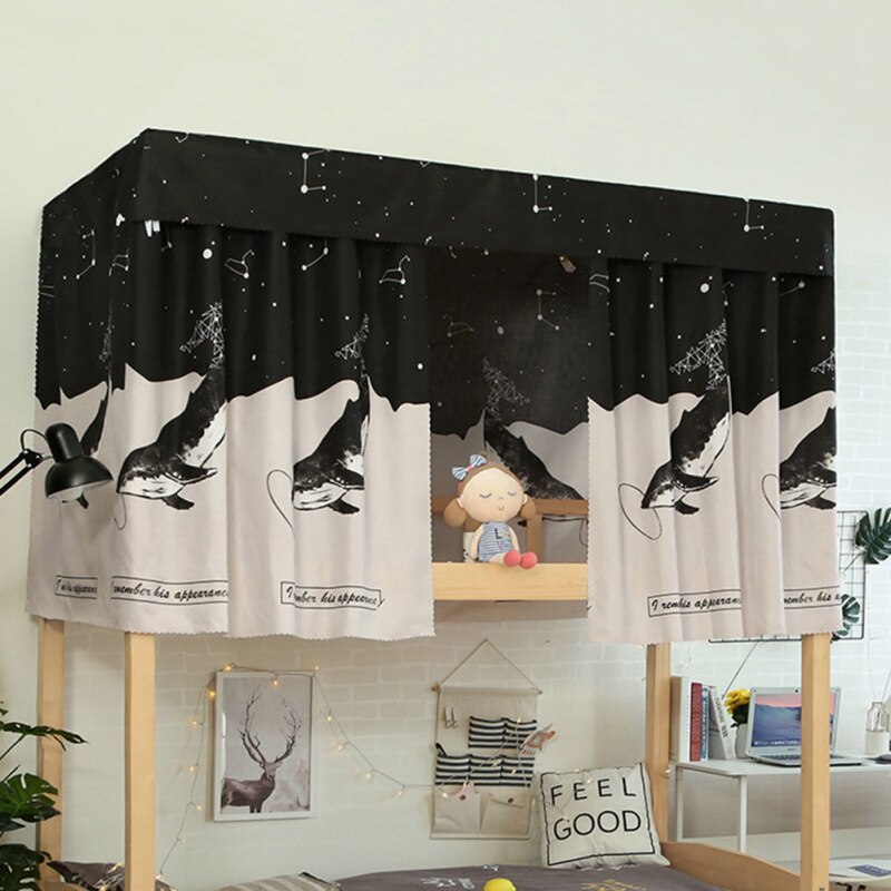 Studentenhuis bedgordijn verduisteringsdoek klamboes voor beddengoed tentbedhemel 1: A