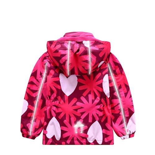 Meisjesjassen, lente- en zomerjassen, warme fleecejassen voor meisjes, herfst, waterdichte windjacks, winterkleding voor kinderen, dwq 019: Rood / 4t