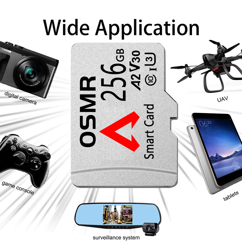 Karta pamięci TF 32/64/128/256GB Przenośna karta pamięci Micro TF do smartfonów Android, tabletów, aparatów fotograficznych i rejestratorów jazdy ﻿