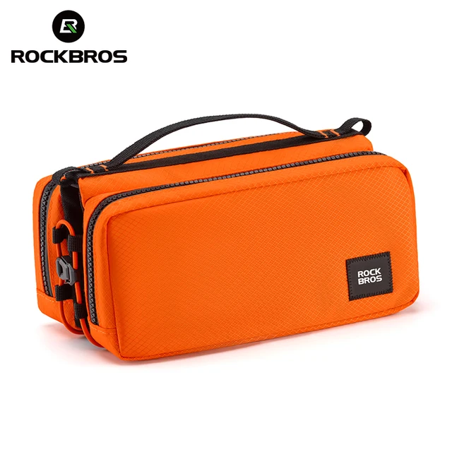 ROCKBROS Bike Bovenbuistas 2L Capaciteit Krasbestendig Road Mountainbike Frametas Fietsen Gereedschapstas Stabiele elastische band: Paars
