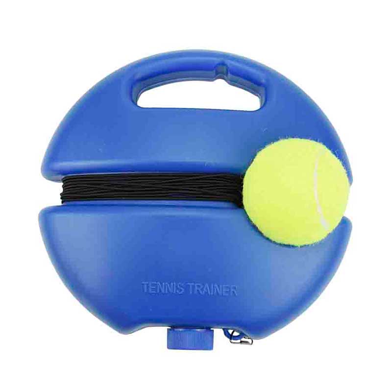 Entrenador de tenis con pelota, entrenador de tenis, tenis, raqueta individual, pelota de entrenamiento práctica, herramienta básica de entrenamiento para practicar la espalda de la pelota