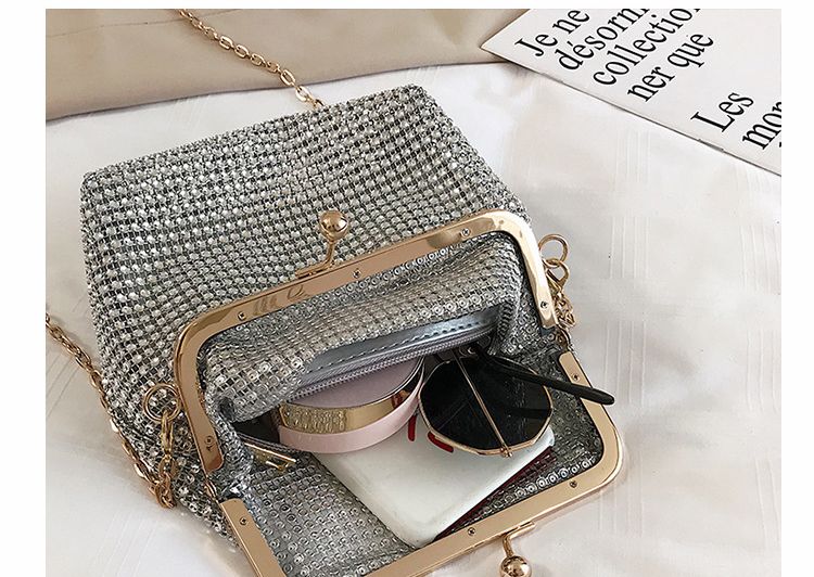 Faux Diamanten Kleine Party Taschen Haspe Strass Schulter Taschen Kette Abend Hochzeit Kupplungen Crossbody Verbund Taschen Splitter