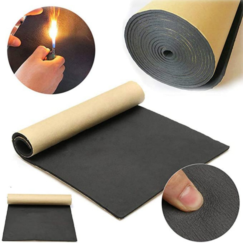 1Roll 200cmx50cm 10mm Car Sound Proof Deadening Upgarded Car Truck Anti-noise Sound Insulation Cotton Heat Closed Cell Foam