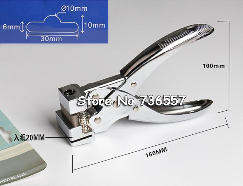 T Vorm Perforator Vlinder Vorm Opknoping Gaten Ponsen Handleiding Pvc Card Punch En Id Card Slot Perforator