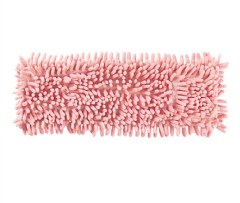 Chenille Mop Vervanging Hoofd Voor Wassen Vloer Schoonmaakdoekje Microfiber Zelf Wringen Pads Rags Voor Xiaomi Carbon Handdoek Accessoires: Pink