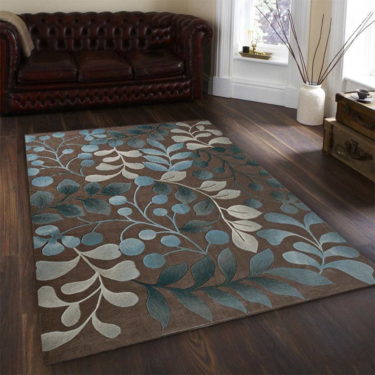 Vloerkleden Modern Tapijt Geometrische lijnen Groen Geel Soft Touch Antislip Extra groot Medium Home Vloerkleed, 130 X 160 CM