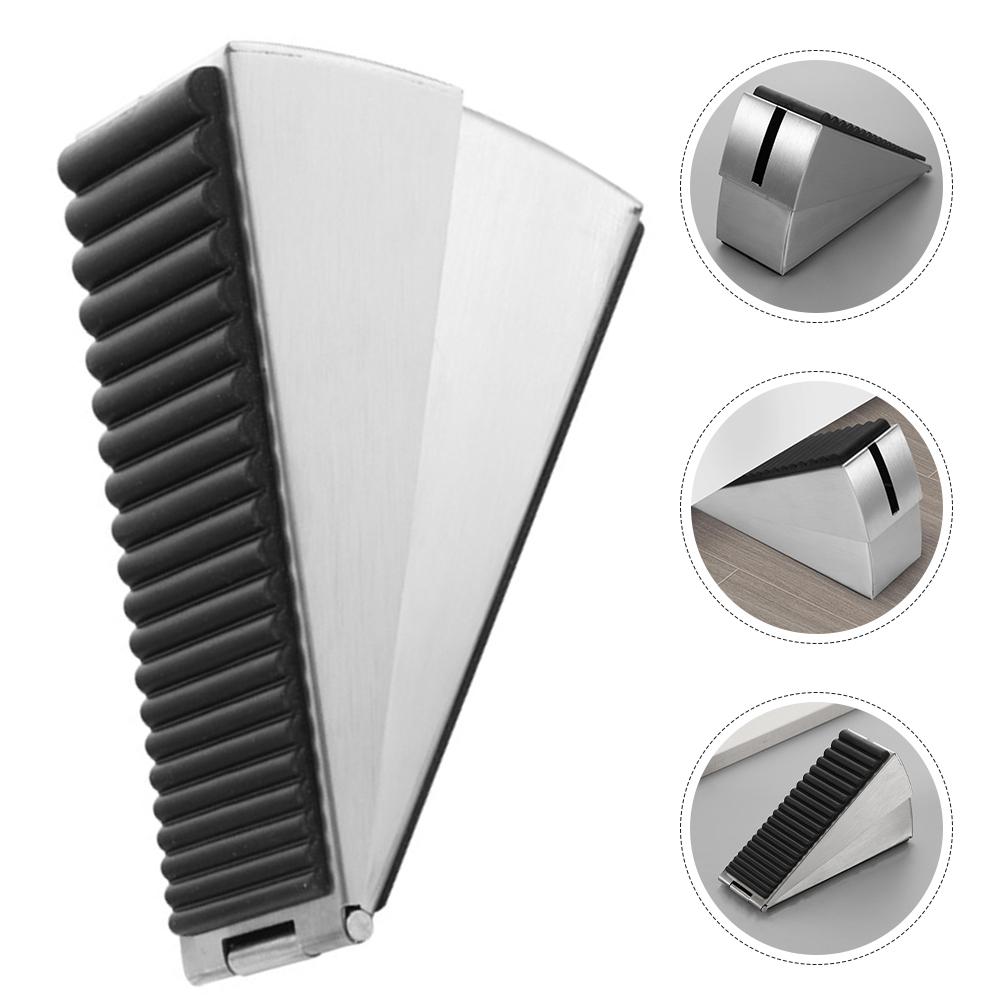Heavy Duty Wedge Anti Outdoor Door Stop Wind for Wood Garage Steel Doors Sliding Door Stoppers Security Keep Open Stoppers