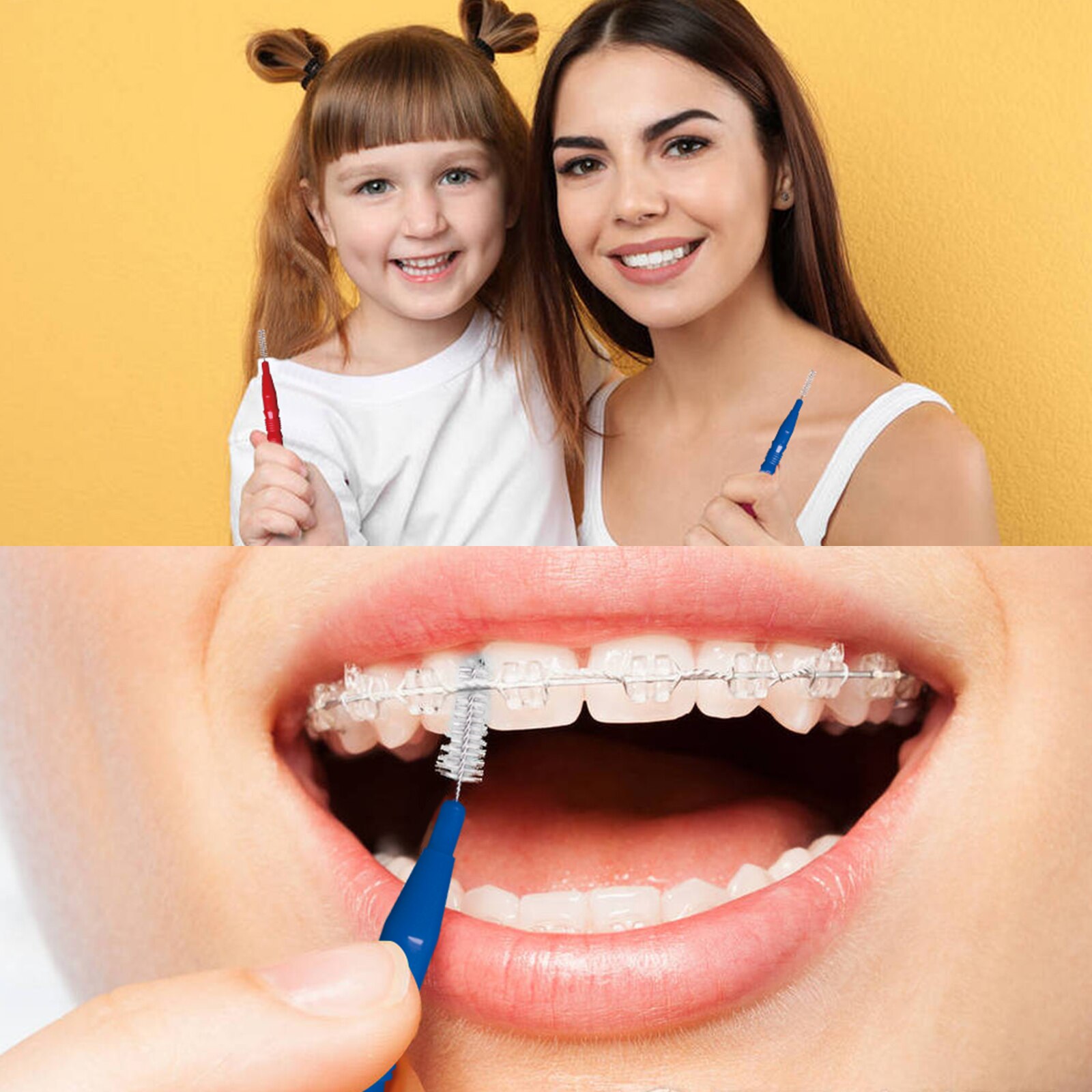 20pc 0.7mm Repeatedly Toothpicks Dental Oral Care Interdental Floss Brush Brushes Tongue Cleaner Toothpick