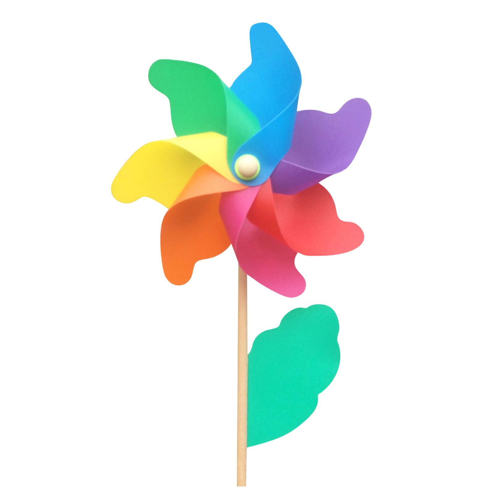 Bricolage multicolore moulin à vent pelouse vent décoration de jardin en plein air enfant fait main maison plante fleur décoratif: S / A
