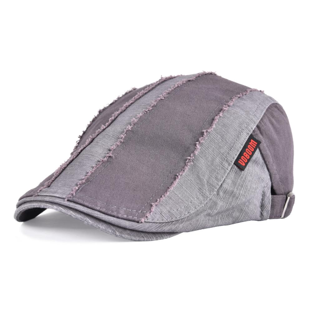 Voboom Platte Pet Mannen Katoen Krantenverkoper Caps Golf Ivy Hoed Klassieke Driver Hoeden Lente Zomer Klassieke Baret