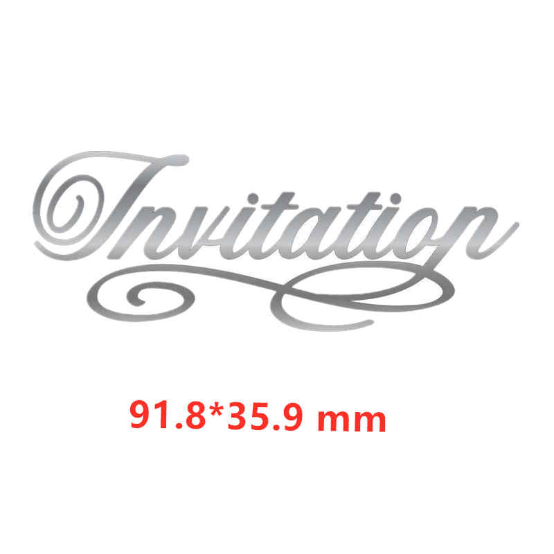 12 månader rsvp med kärlek bröllop grattis på födelsedagen fira fraser metall cutting dies för gör-det-själv scrapbooking-kort hantverk: Bild 7