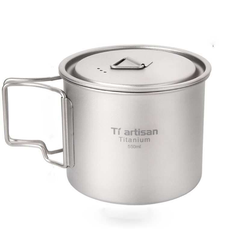 iBasingo 240ml Titanium bierglas Camping ultralichte stapelbare eenlaagse single layer ijskoffie glas sappige koudwater cola beker outdoor draagbare duurzame metalen drinkgerei Ti3231D